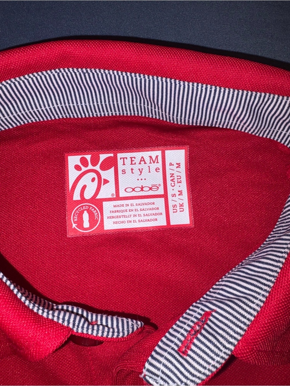Men's Chic-fil-A Polo Shirt Size Small - Picture 3 of 6